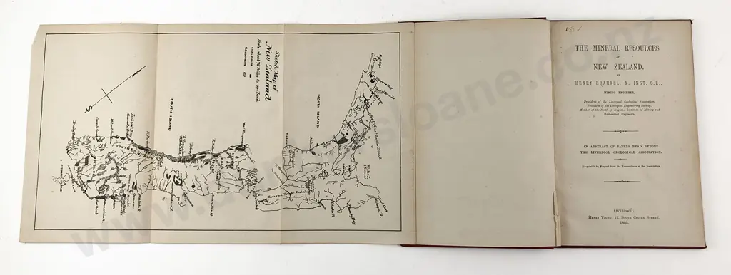 2 19th Century NZ Natural History Mineral/Power Related Volumes Image 1++