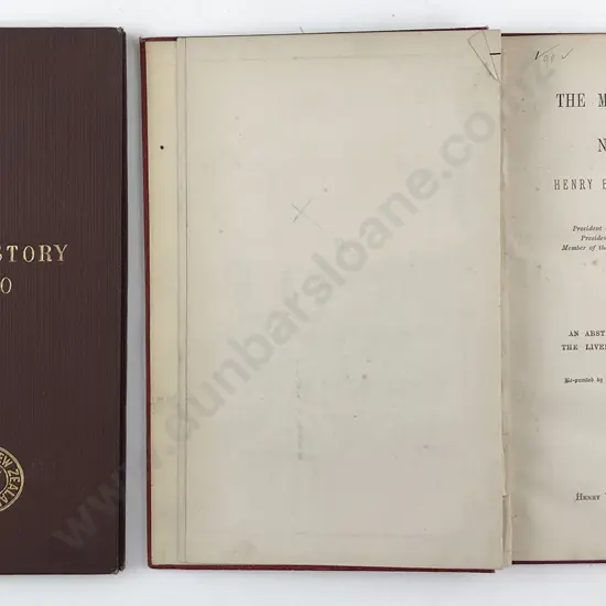 2 19th Century NZ Natural History Mineral/Power Related Volumes
