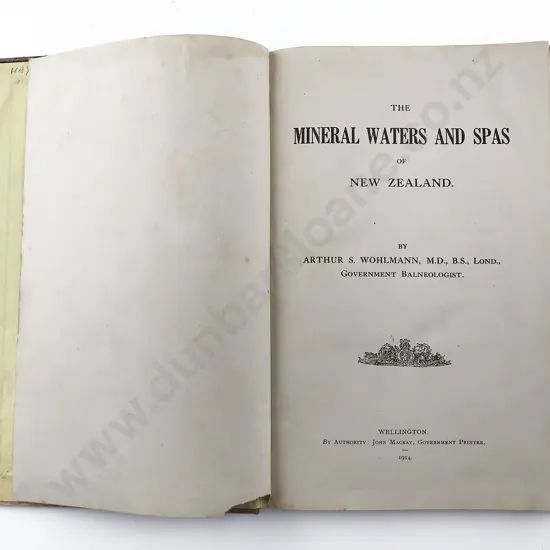 Wohlmann Arthur S - The Mineral Waters of New Zealand