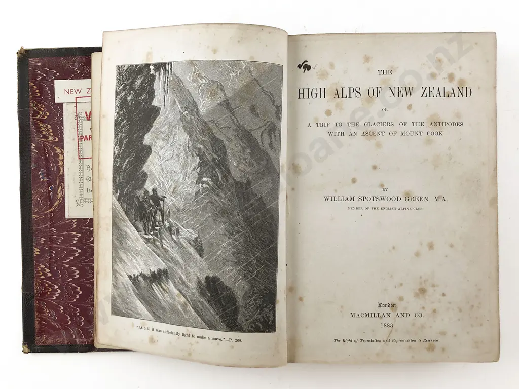 Green William Spottiswood - The High Alps Of New Zealand Image 1++