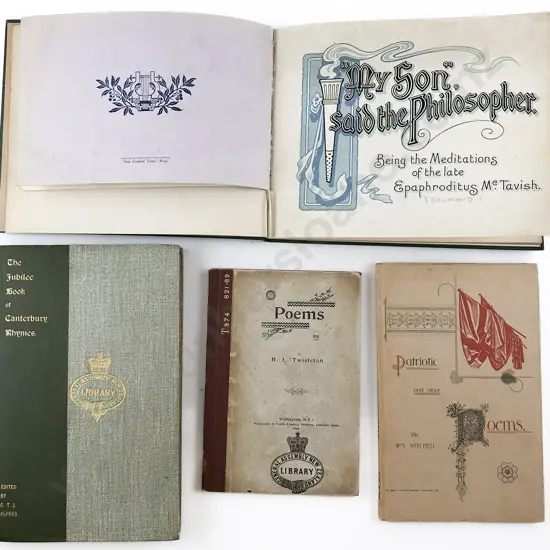 A Small Group Of Early NZ Poetical Volumes