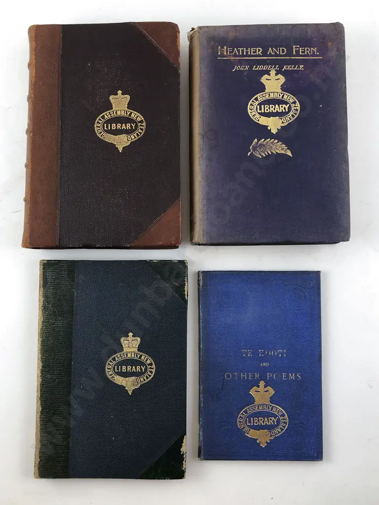 Four Early NZ Poetical Volumes Image 1++