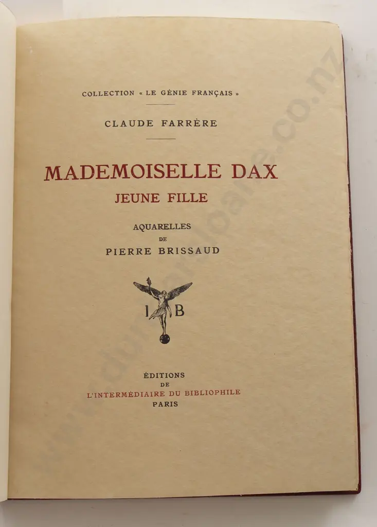 C Farrere - Mademoiselle jeune fille Image 1++