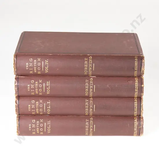 Browning Robert - The Ring nd The Book (4 Volumes)
