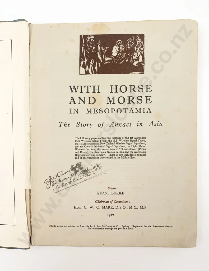 Burke Keast (Editor) With Horse And Morse In Mesopotamia Image 1++