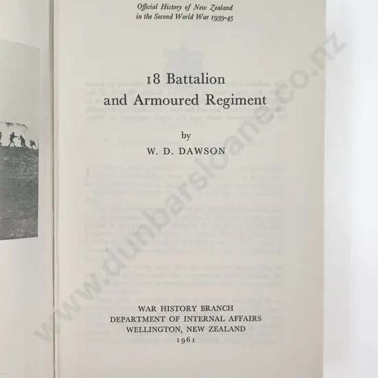 Dawson W D - 18 Battalion and Armoured regiment
