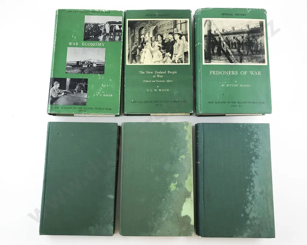 Six NZ WWII Official History Volumes Image 1++