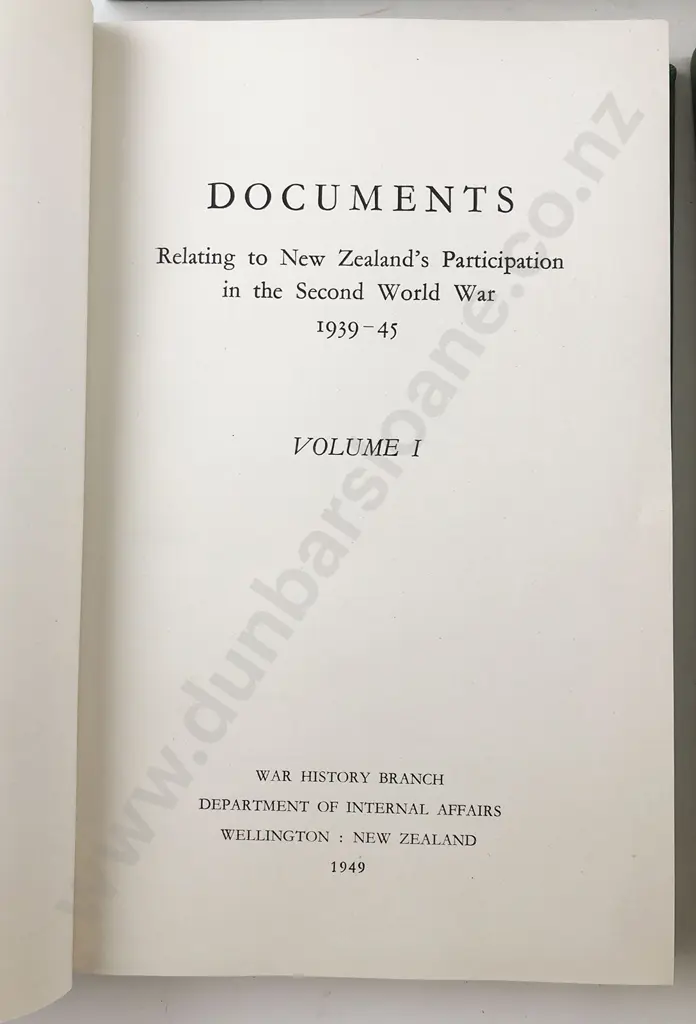 Six NZ WWII Official History Volumes Image 1++