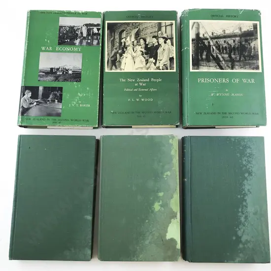 Six NZ WWII Official History Volumes