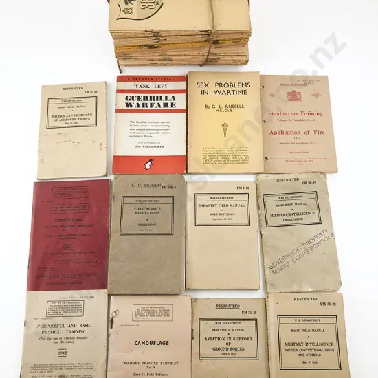 Qty Of WWII Military Training & Operational Pamphlets