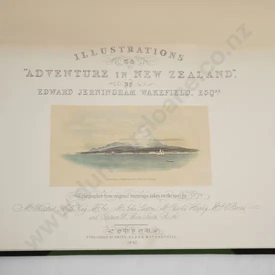 Wakefield Edward Jerningham - Illustrations To Adventure In New Zealand