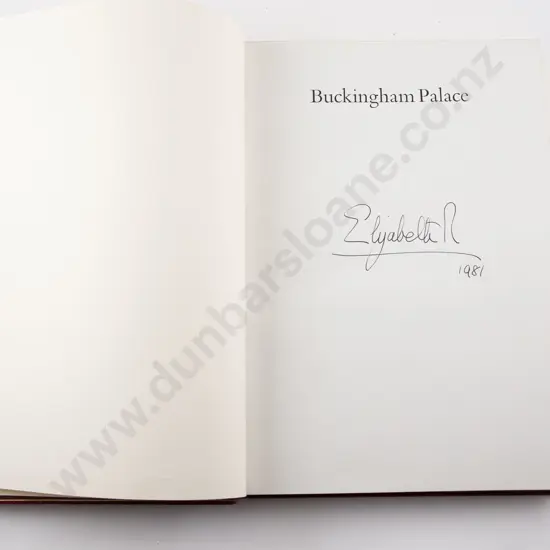 Queen Elizabeth II Signed Copy Of Buckingham Palace