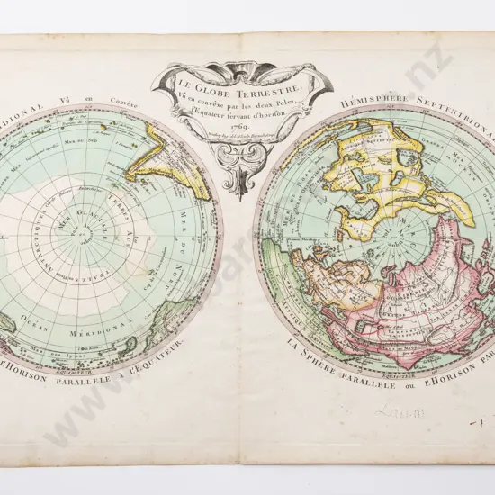Le Globe Terrestre By Moithey 1769