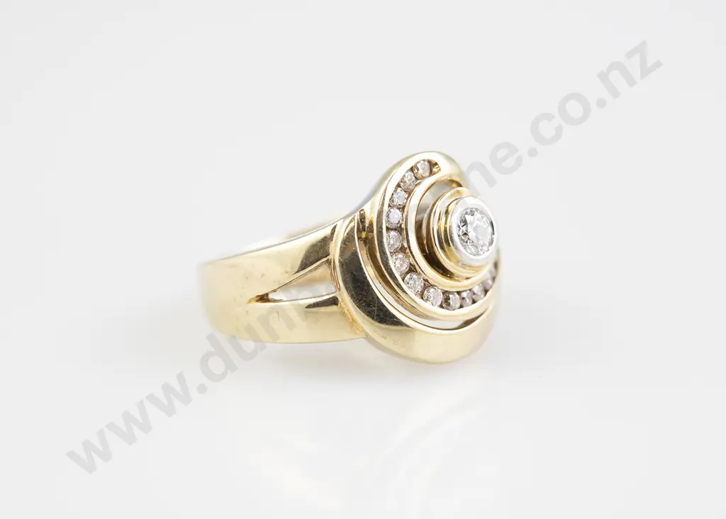 9ct Solitaire Diamond Ring Image 1++
