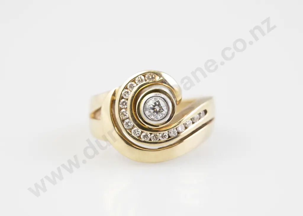 9ct Solitaire Diamond Ring Image 1++