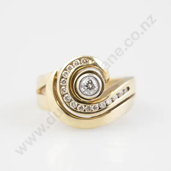 9ct Solitaire Diamond Ring