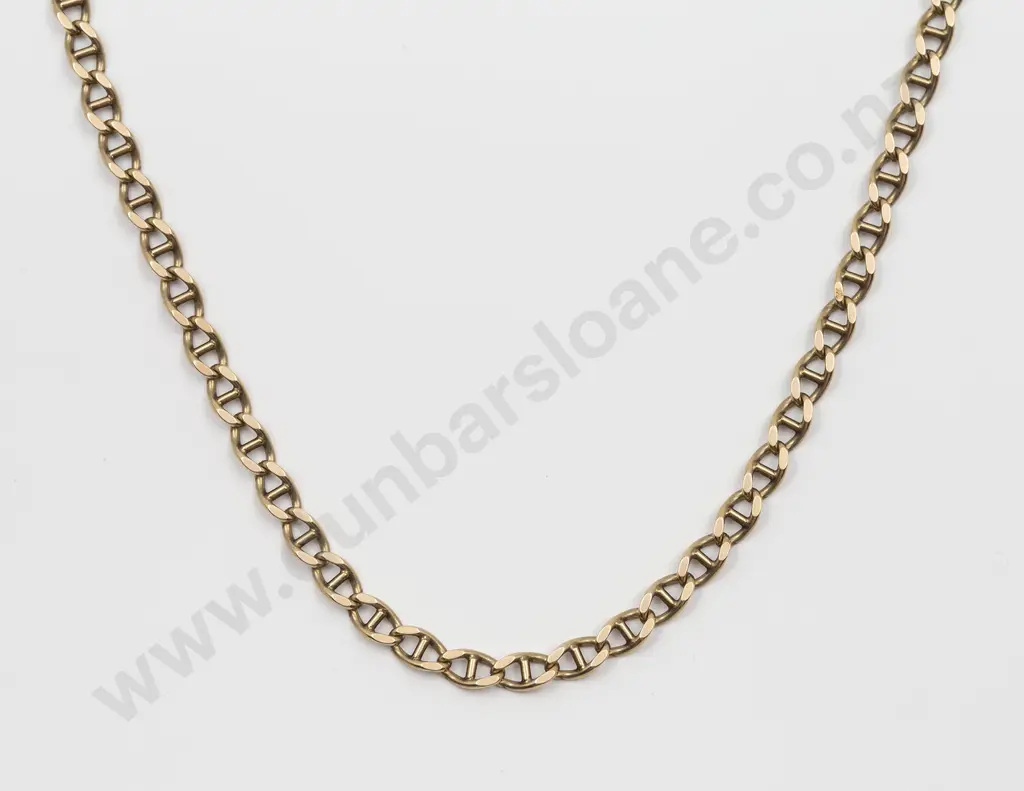9ct Modern Curb Link Neck Chain Image 1++