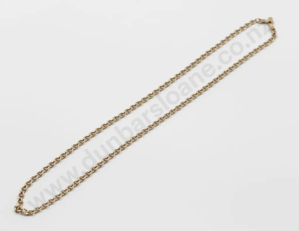 9ct Modern Curb Link Neck Chain Image 1++