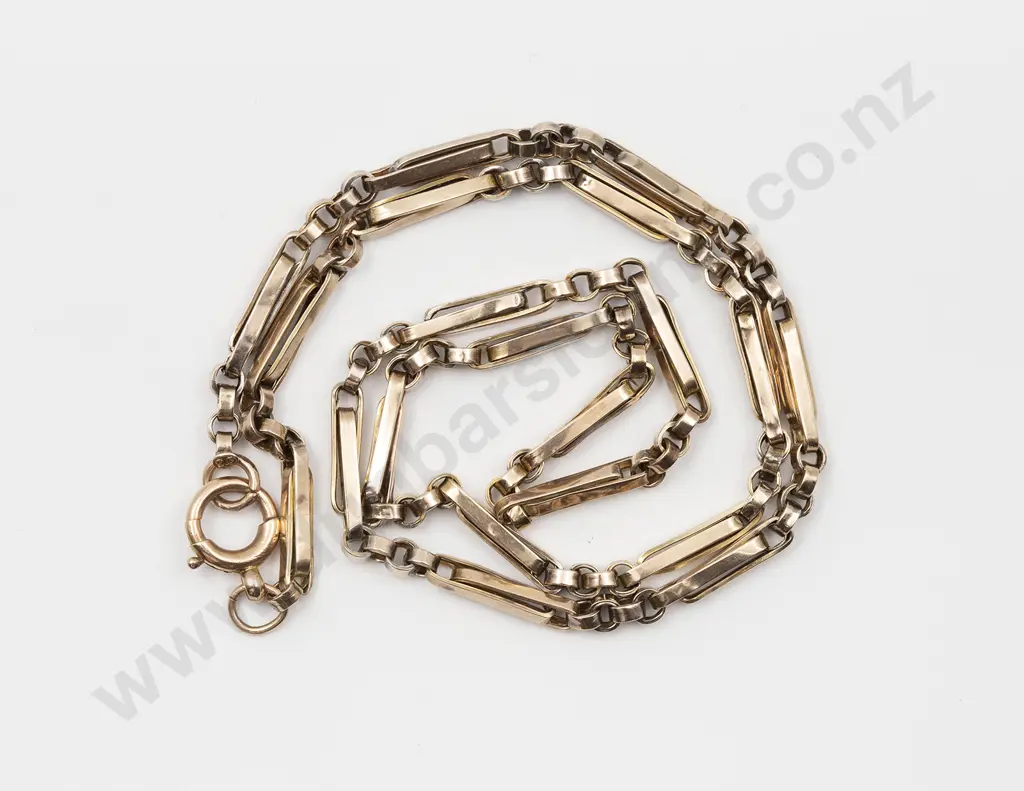 9ct Rail Link Neck Chain Image 1++