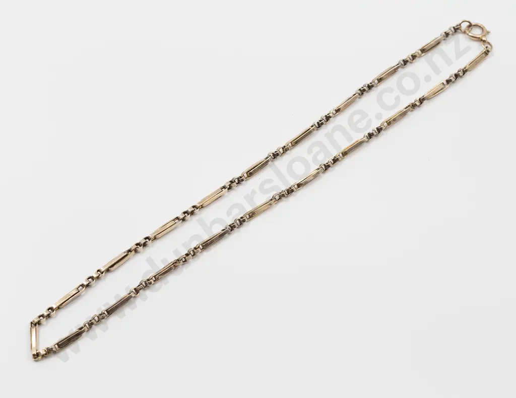 9ct Rail Link Neck Chain Image 1++