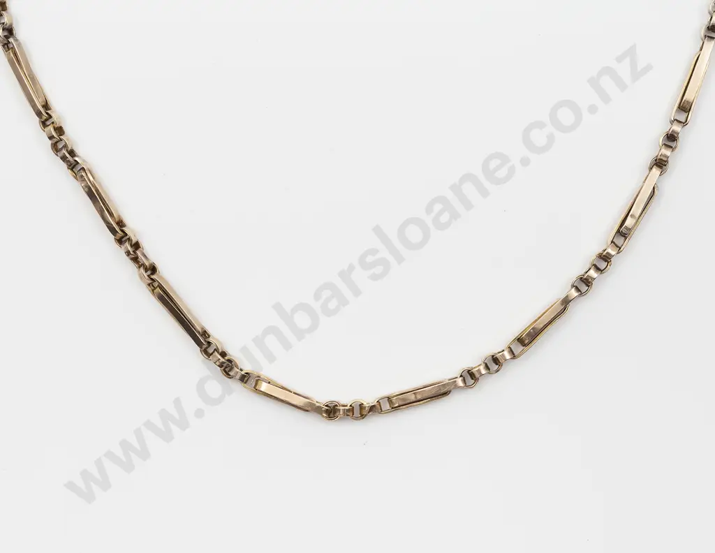 9ct Rail Link Neck Chain Image 1++