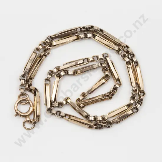 9ct Rail Link Neck Chain