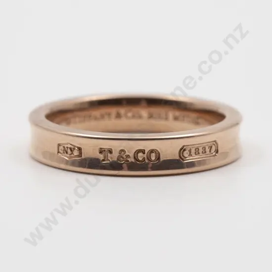 Boxed Tiffany & Co 1837 Elements Gold Plated Band