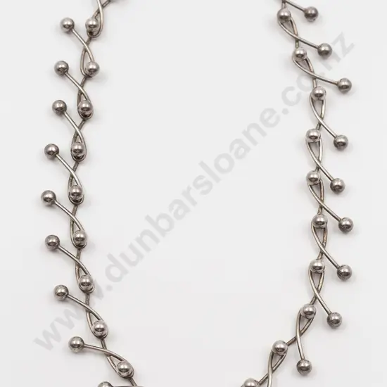 Possible Friedrich Binder Germany .950 Silver Fancy Silver Neck Chain