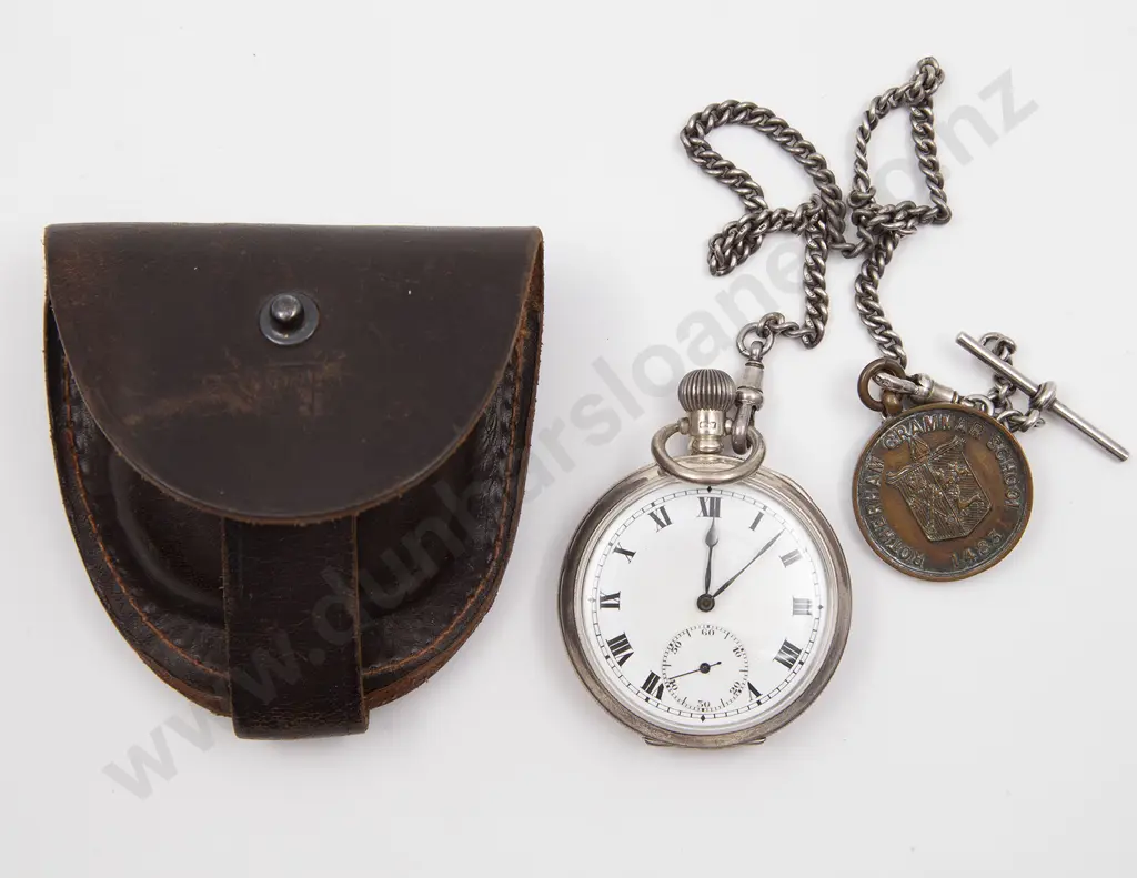 S/S Open Face Lever Wind Pocket Watch Image 1++