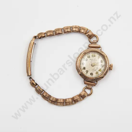 Vintage 9ct Cased Rolex Manual Wind Ladies Wrist Watch