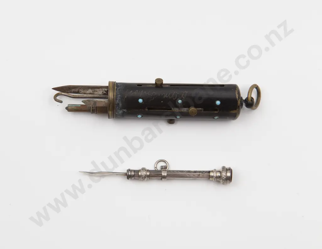 Victorian Gun Metal Chatelaine Clip Image 1++