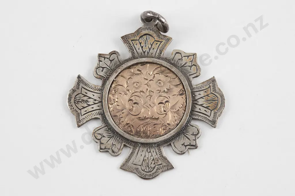 Possible NZ Colonial Silver & Gold Medallion Image 1++