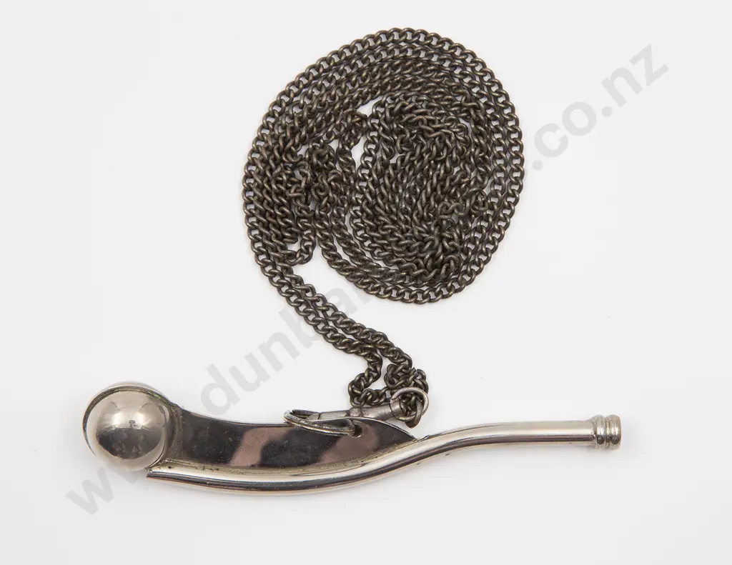 Chrome Plated Boson's Whistle on Chain Image 1++