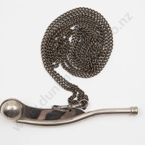 Chrome Plated Boson's Whistle on Chain