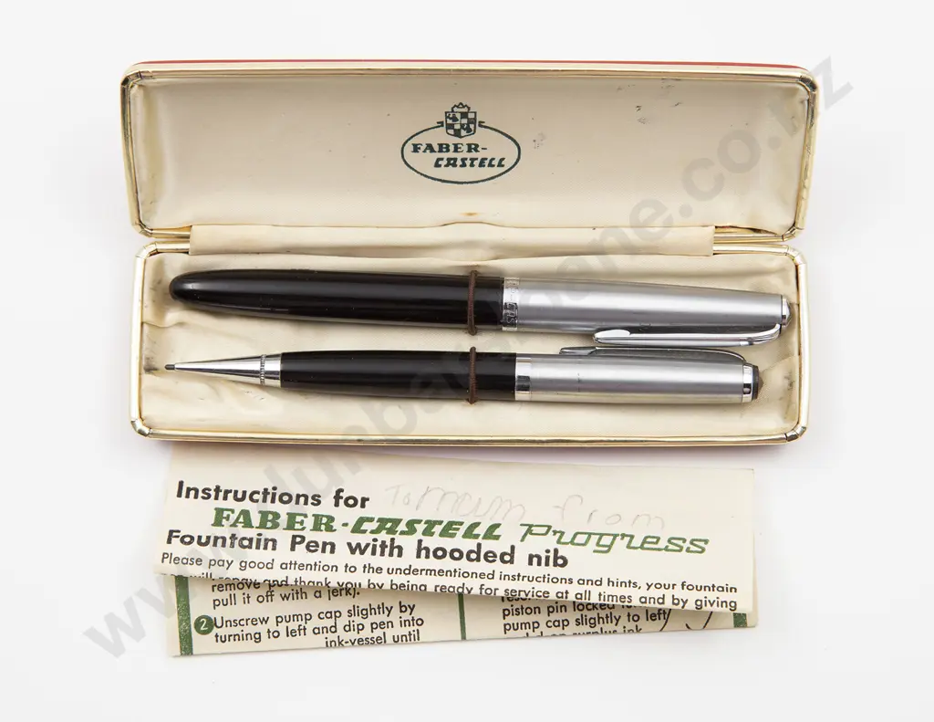 Vintage Cased Faber-Castell Fountain Pen and Pencil Set Image 1++