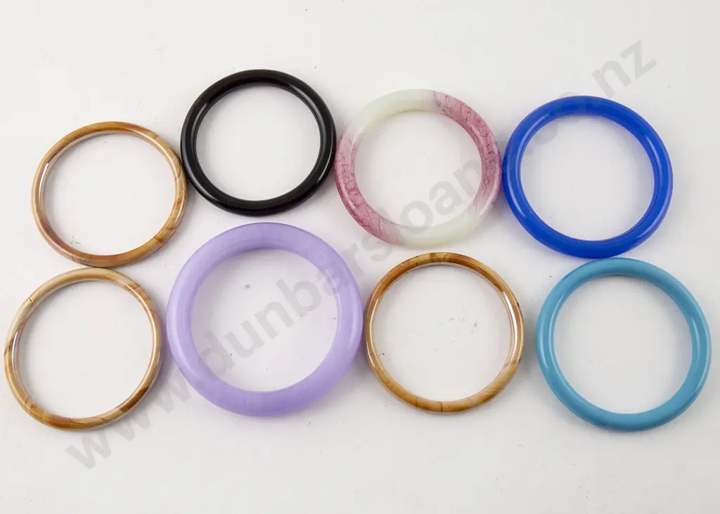 Eight Jade Style Bangles Image 1++