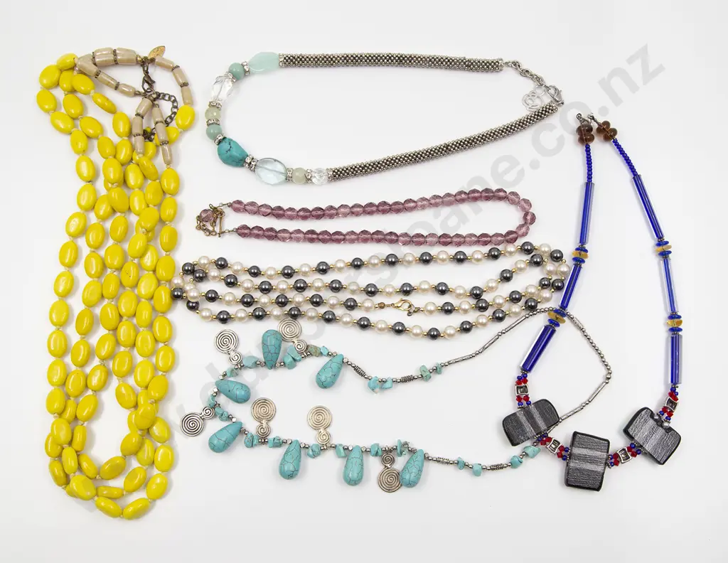 Selection of SIx Bead Necklaces Image 1++