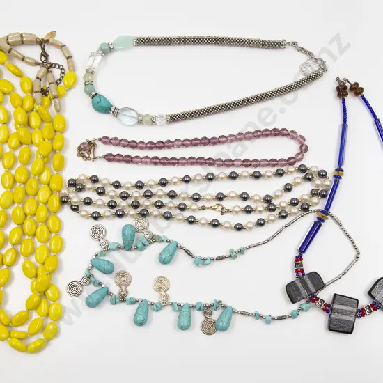 Selection of SIx Bead Necklaces