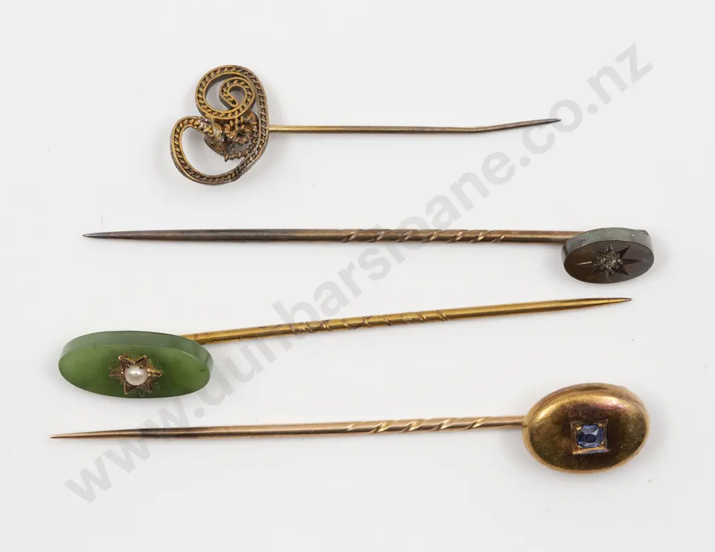 Three Various Gold Stickpins Image 1++