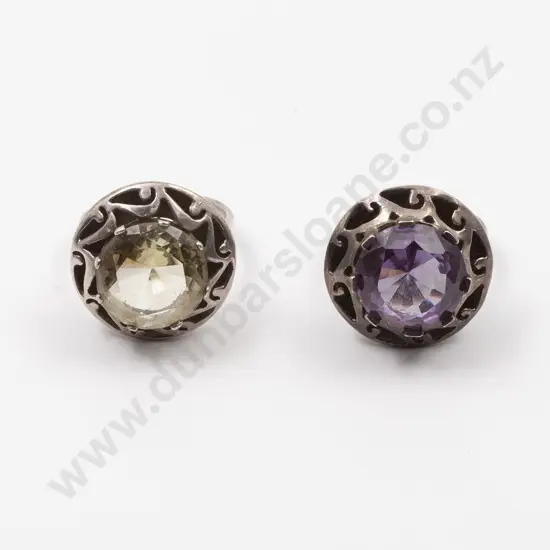Two .925 Mexican Silver Rings