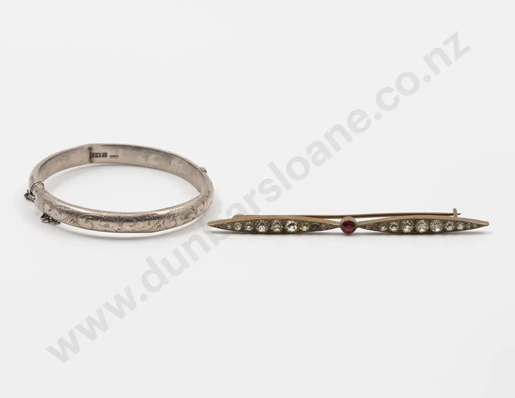 Vintage Diamond Paste Propeller Brooch Image 1++