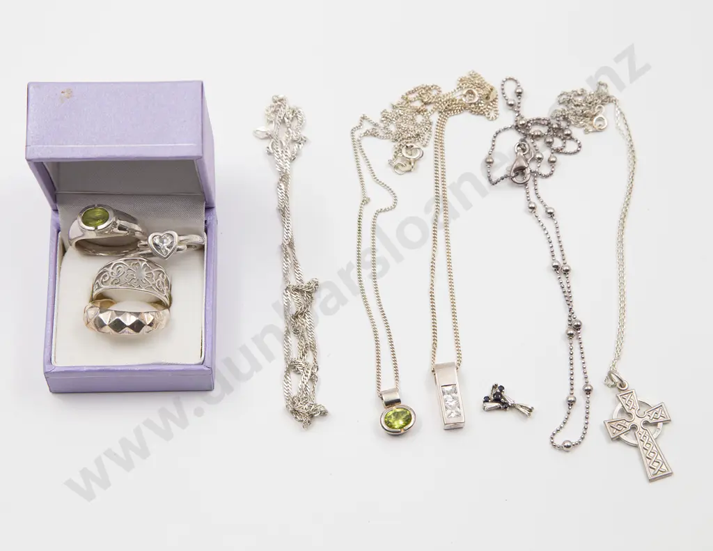 As New Silver & Crystal Jewellery Image 1++