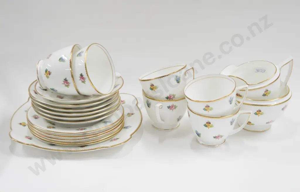Mintons Floral Decorated Part Tea Set Image 1++