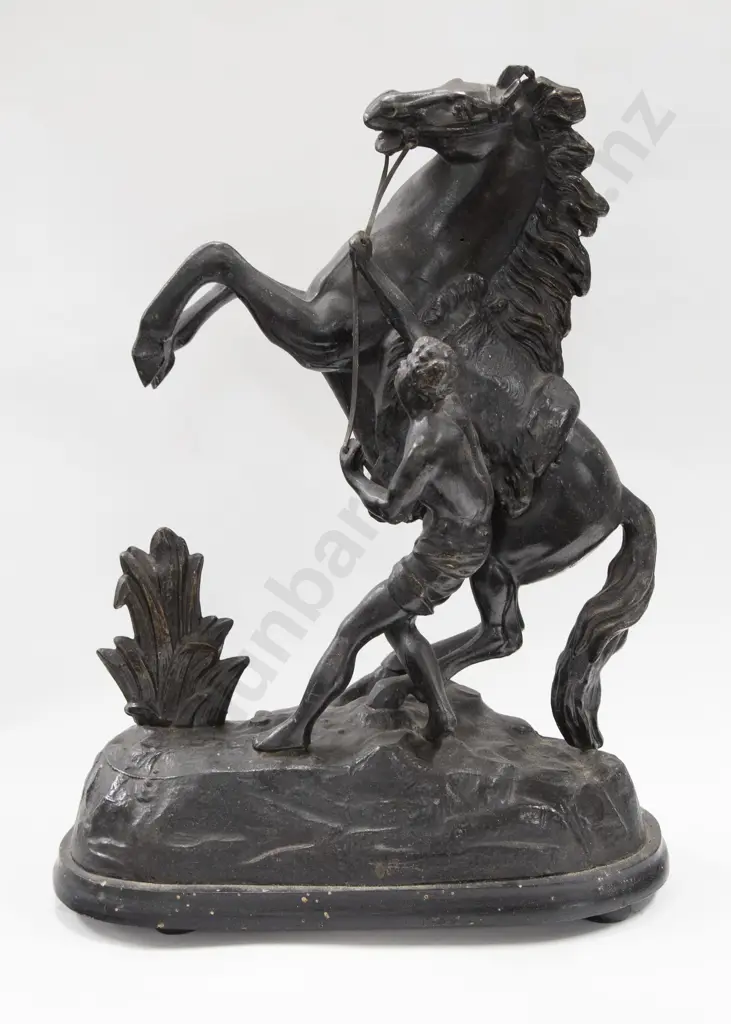 Victorian Spelter Marley Horse Image 1++