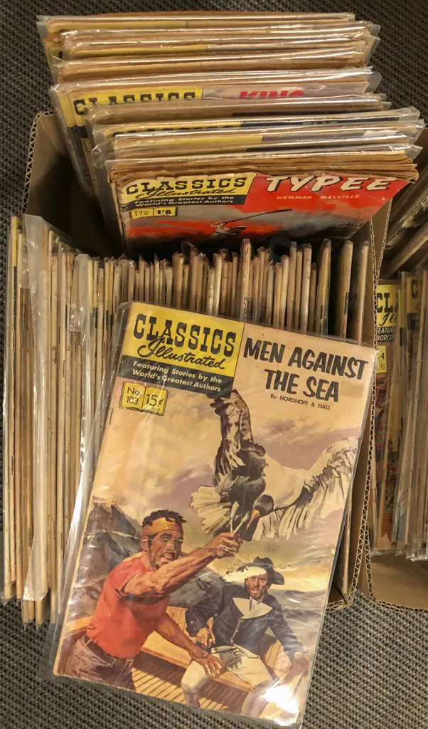 Qty of Classics Illustrated Comics Assorted Volumes Between 50-150 Image 1++