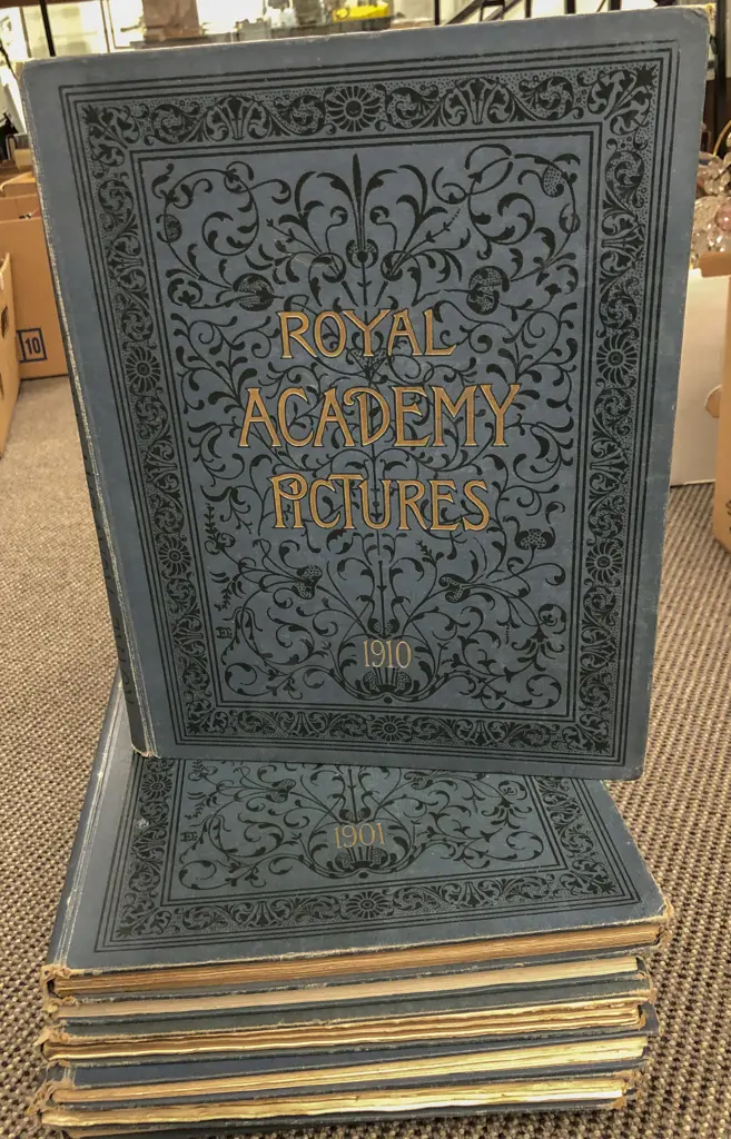7 Volumes of Royal Academy Pictures (Various Years) Image 1++