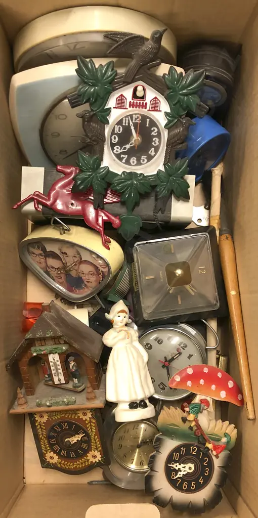 Box of Assorted Clocks Image 1++