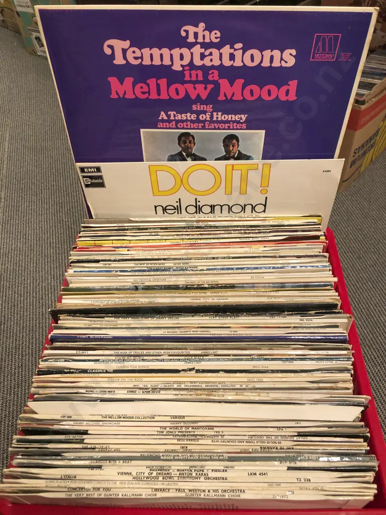 Box of Assorted Records Image 1++