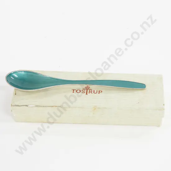Norwegian Sterling and Enamel Spoon