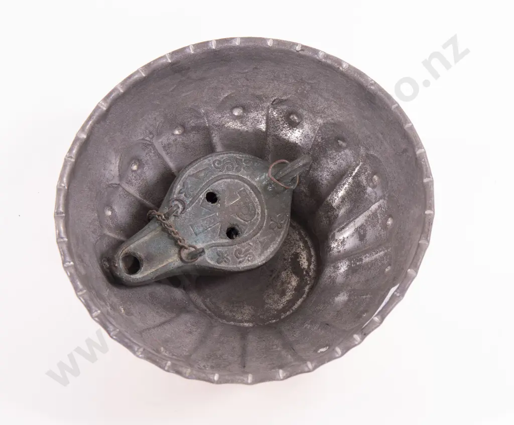 Copper Bowl Together With Roman style oil lamp Image 1++